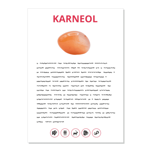 Karneol - kartička