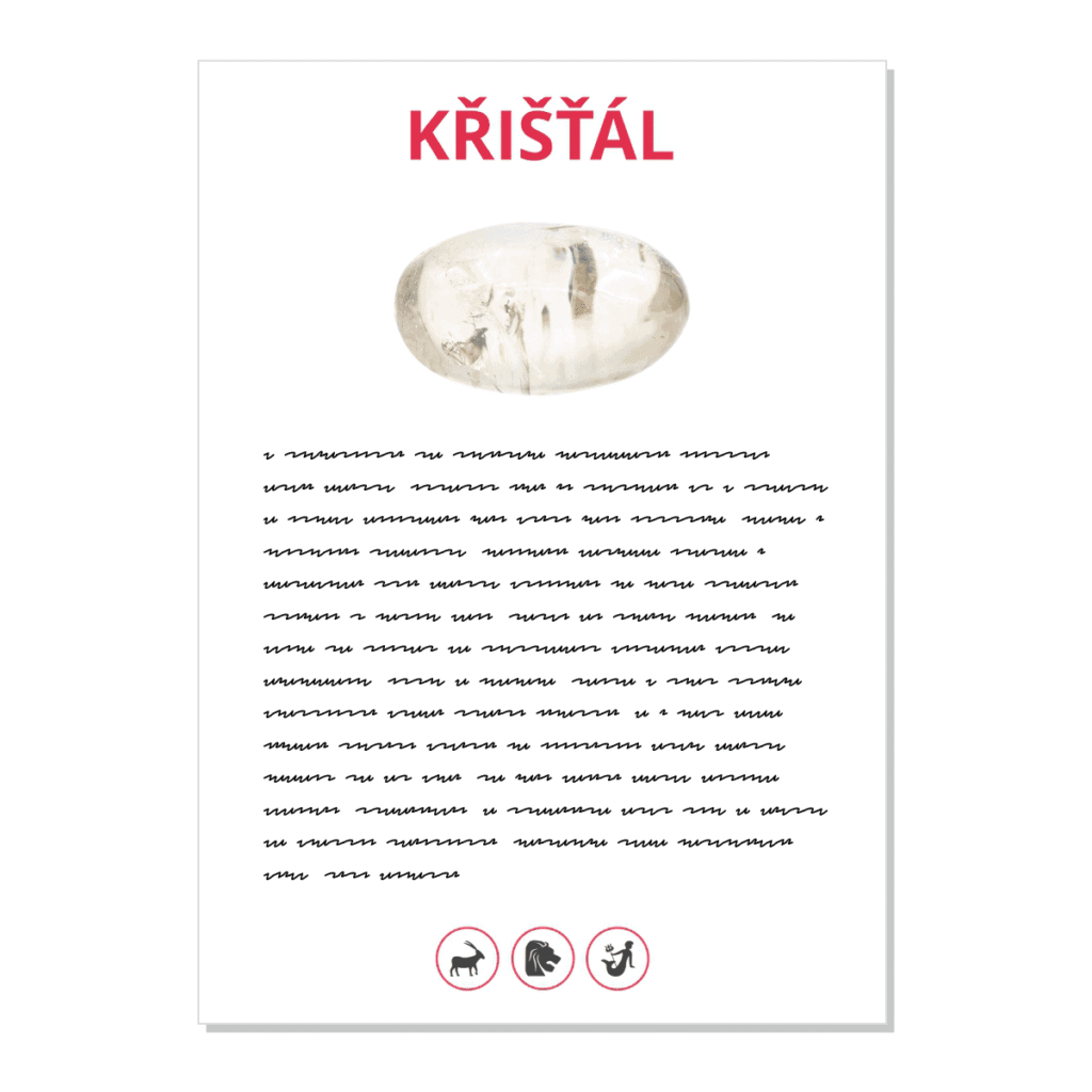 Křišťál - kartička