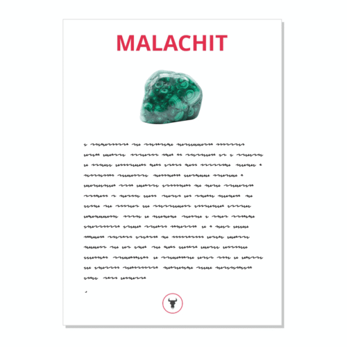Malachit - kartička