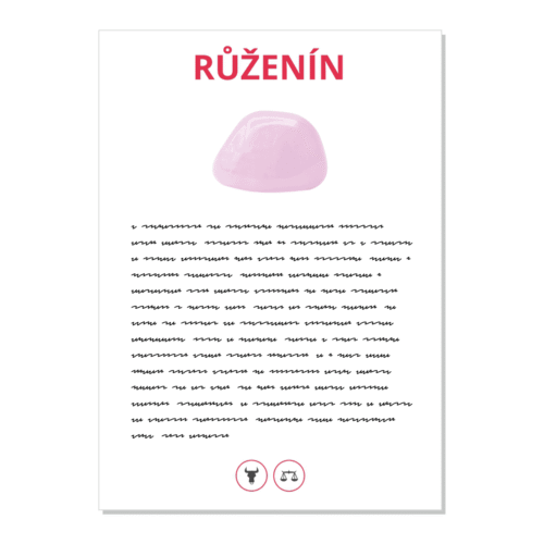 Růženín - kartička