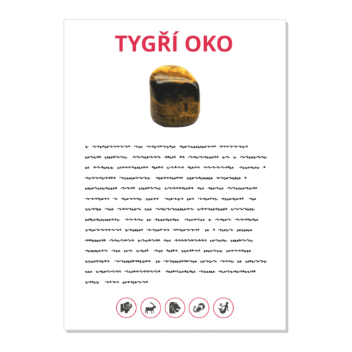 Tygří oko - kartička