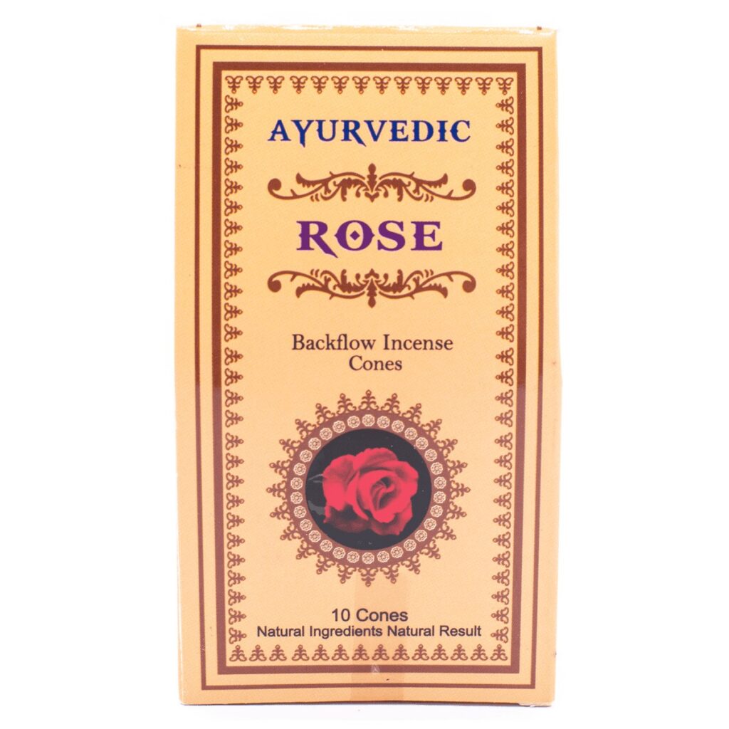 Růže – indické vonné františky "Tekoucí dým" Masala Incense