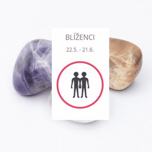 Blíženci - sada tromlovaných kamenů