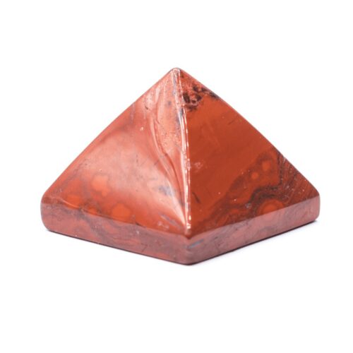 Jaspis červený - pyramida - tromlovaný kámen