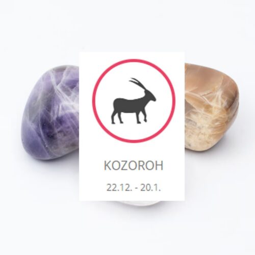 Kozoroh - sada tromlovaných kamenů