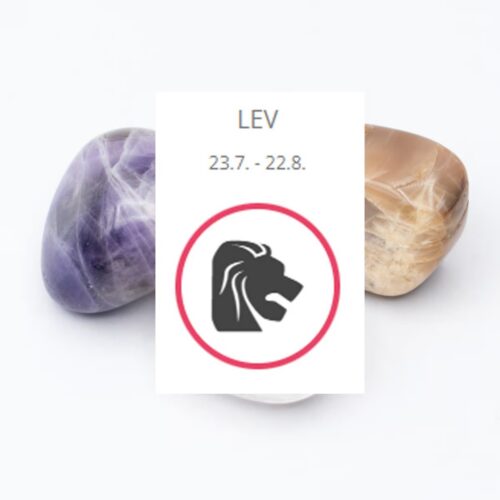 Lev - sada tromlovaných kamenů