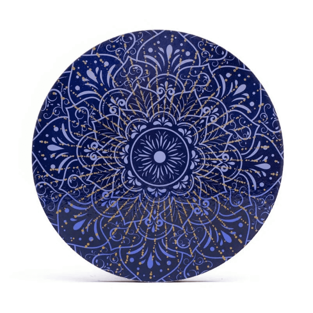 Podtácek - mandala - modrá