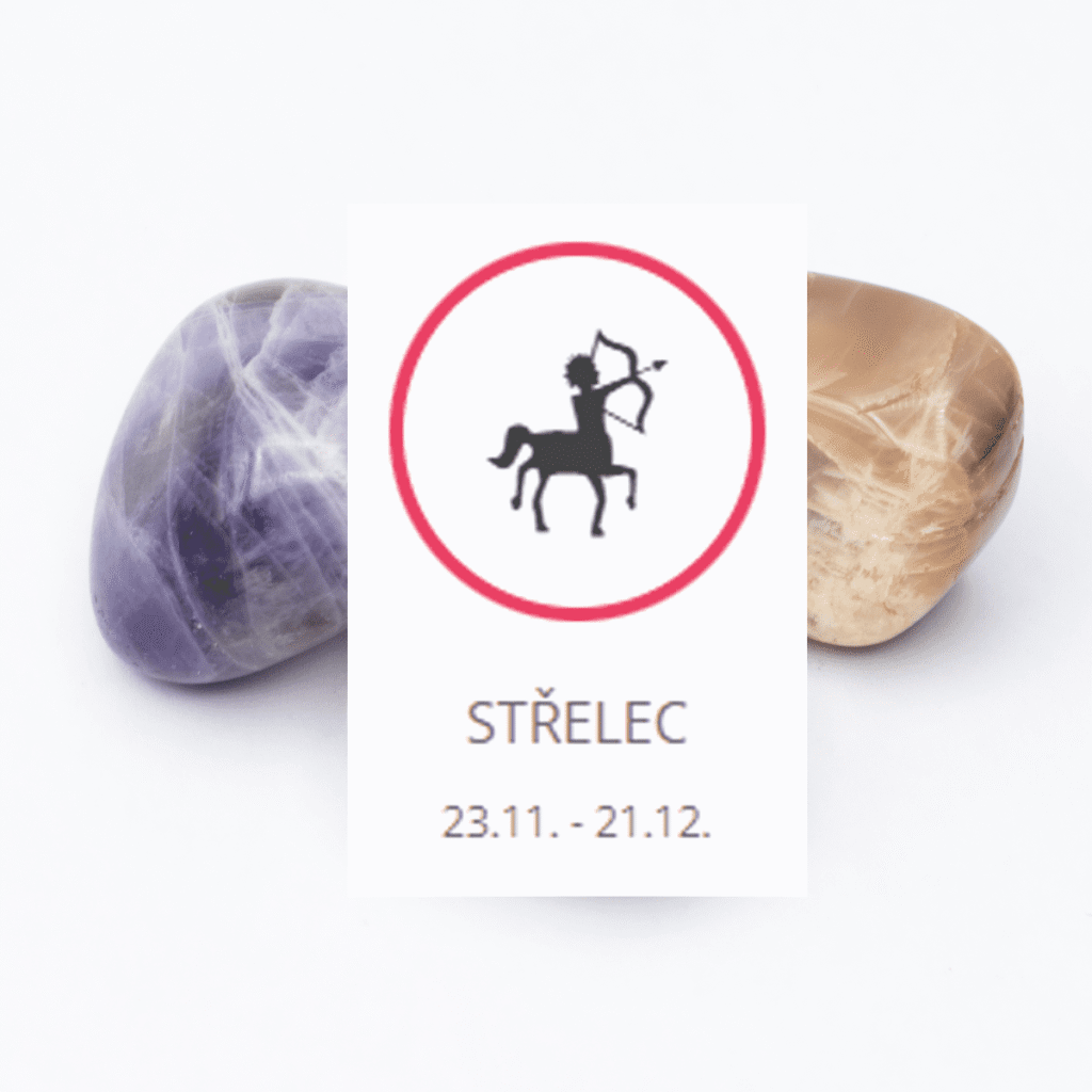 Střelec - sada tromlovaných kamenů