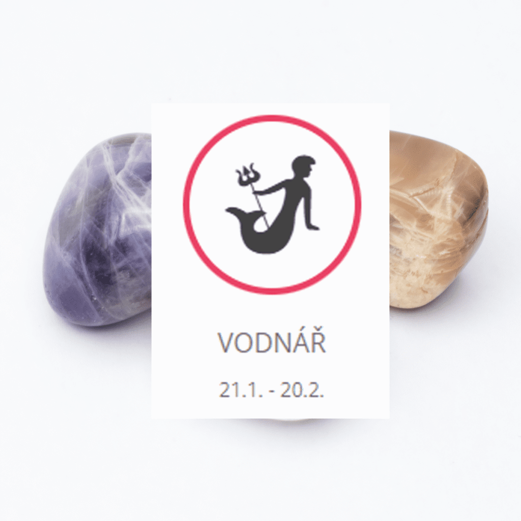 Vodnář - sada tromlovaných kamenů