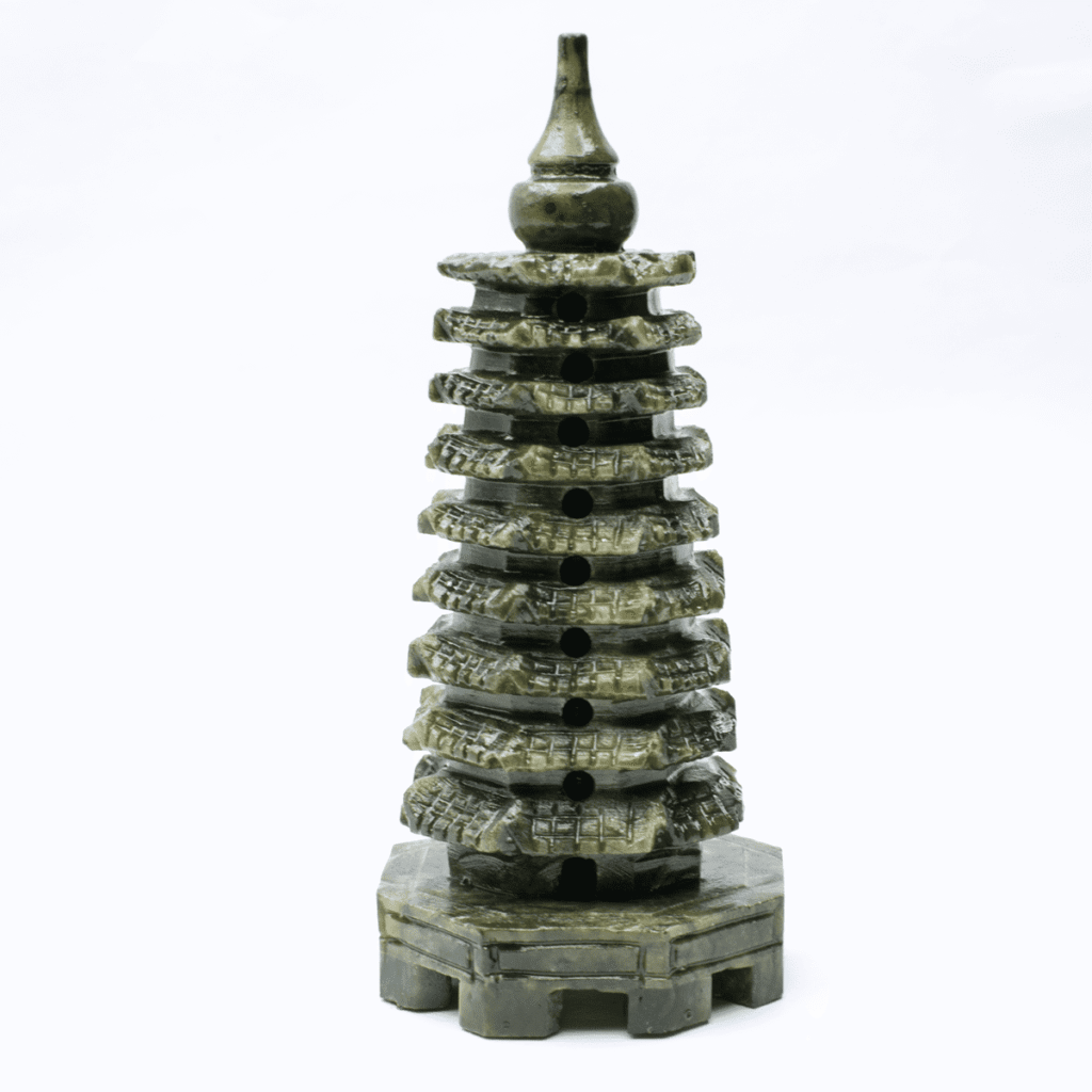 Pagoda - nefritová soška - Feng shui - malá