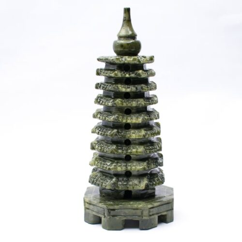Pagoda - nefritová soška - Feng shui - malá