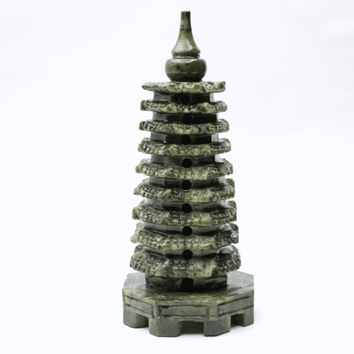 Pagoda - nefritová soška - Feng shui - malá