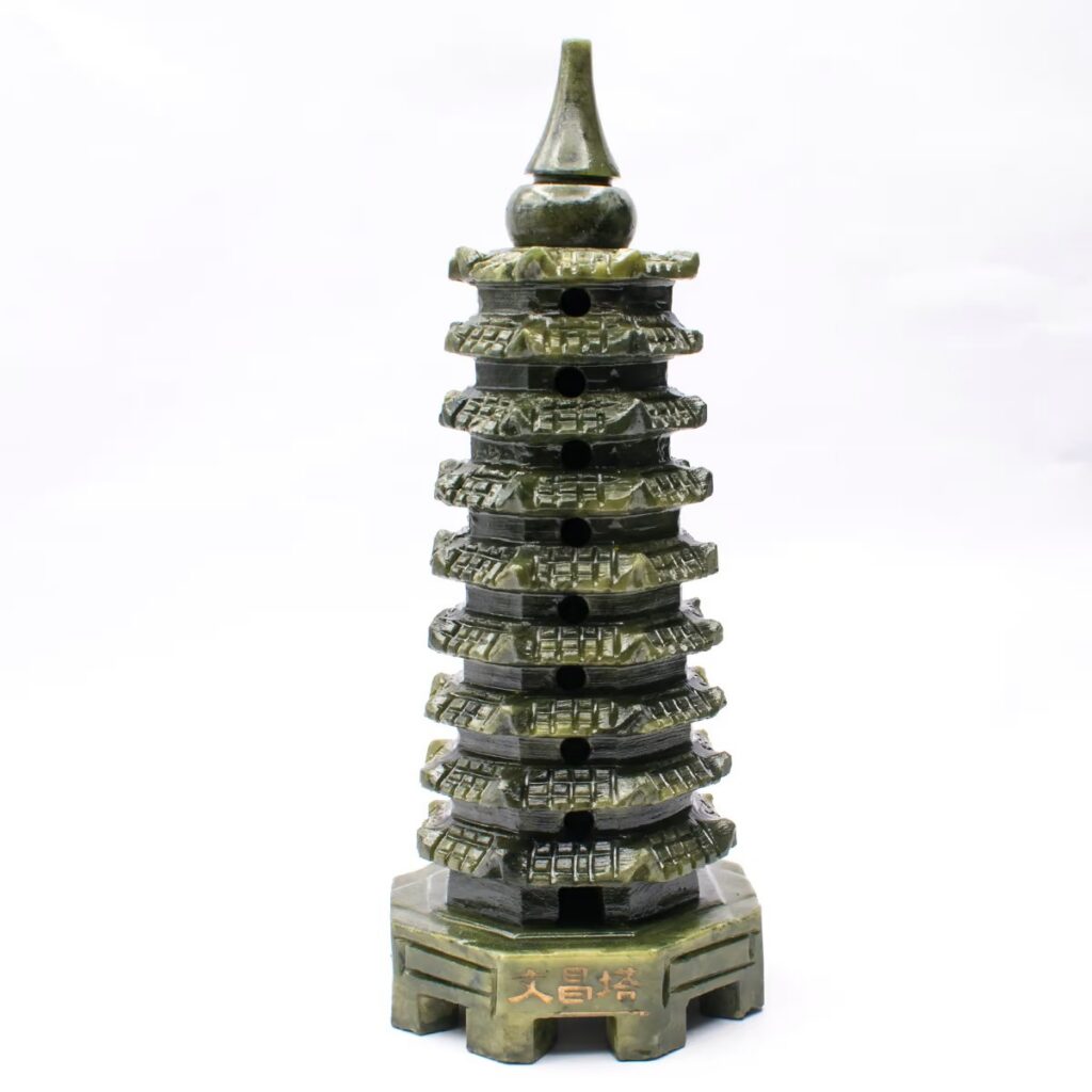 Pagoda - nefritová soška - Feng shui - velká