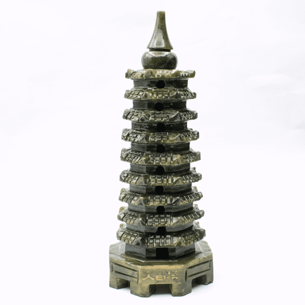 Pagoda - nefritová soška - Feng shui - velká