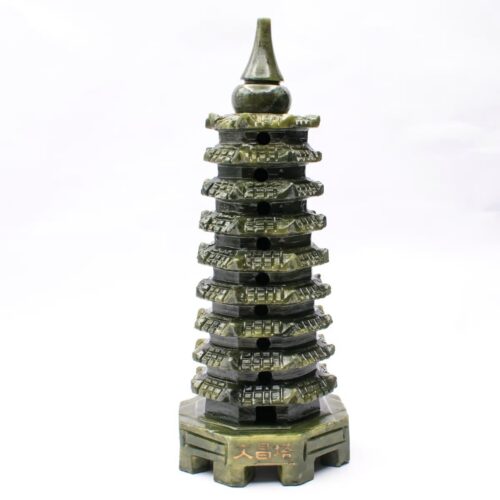 Pagoda - nefritová soška - Feng shui - střední