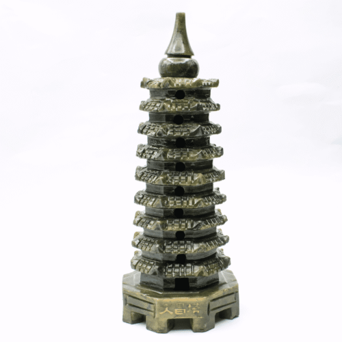 Pagoda - nefritová soška - Feng shui - střední