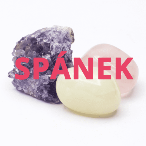 Spánek - sada 3 minerálních kamenů a 3 kartiček minerálů
