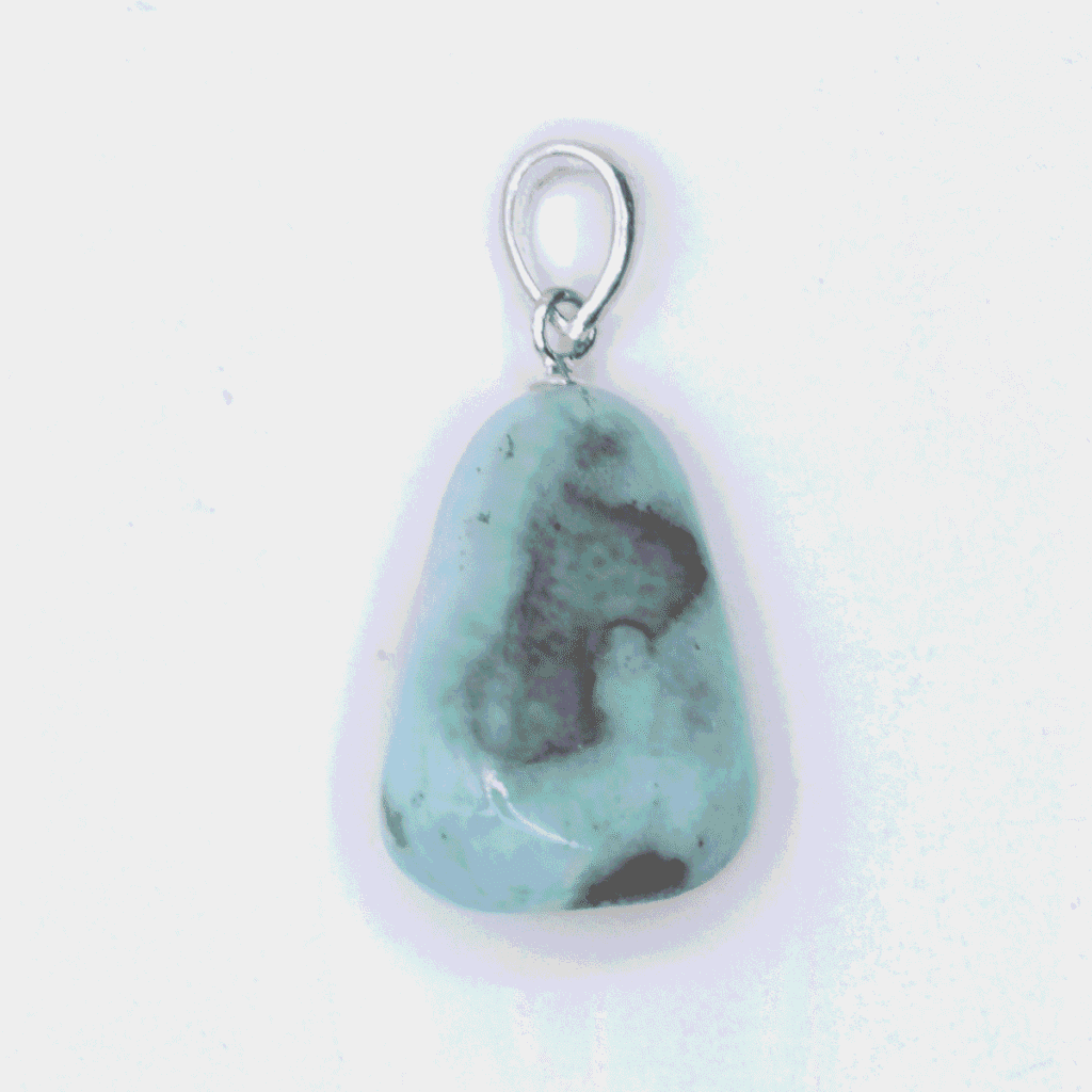 Larimar - tromlovaný kámen - stříbrný přívěsek LR41