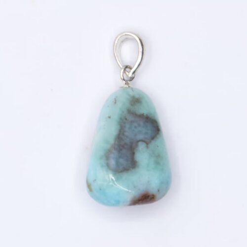Larimar - tromlovaný kámen - stříbrný přívěsek LR41