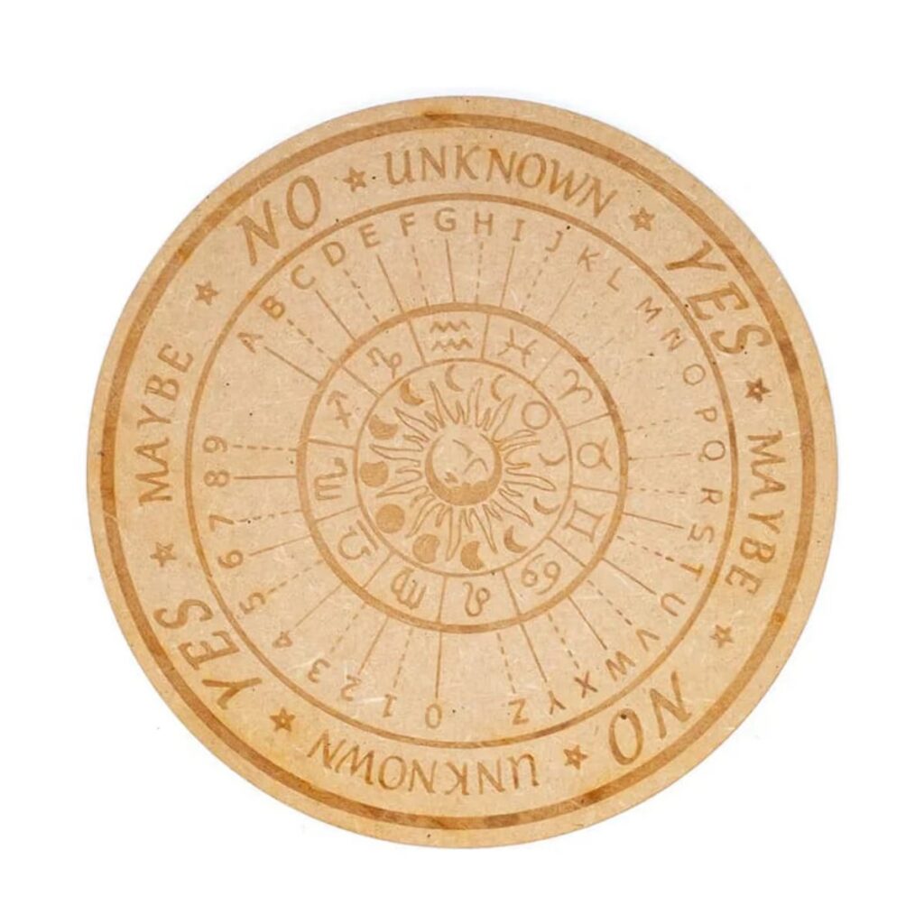 Podložka pod kyvadlo - astrologie - dřevěná