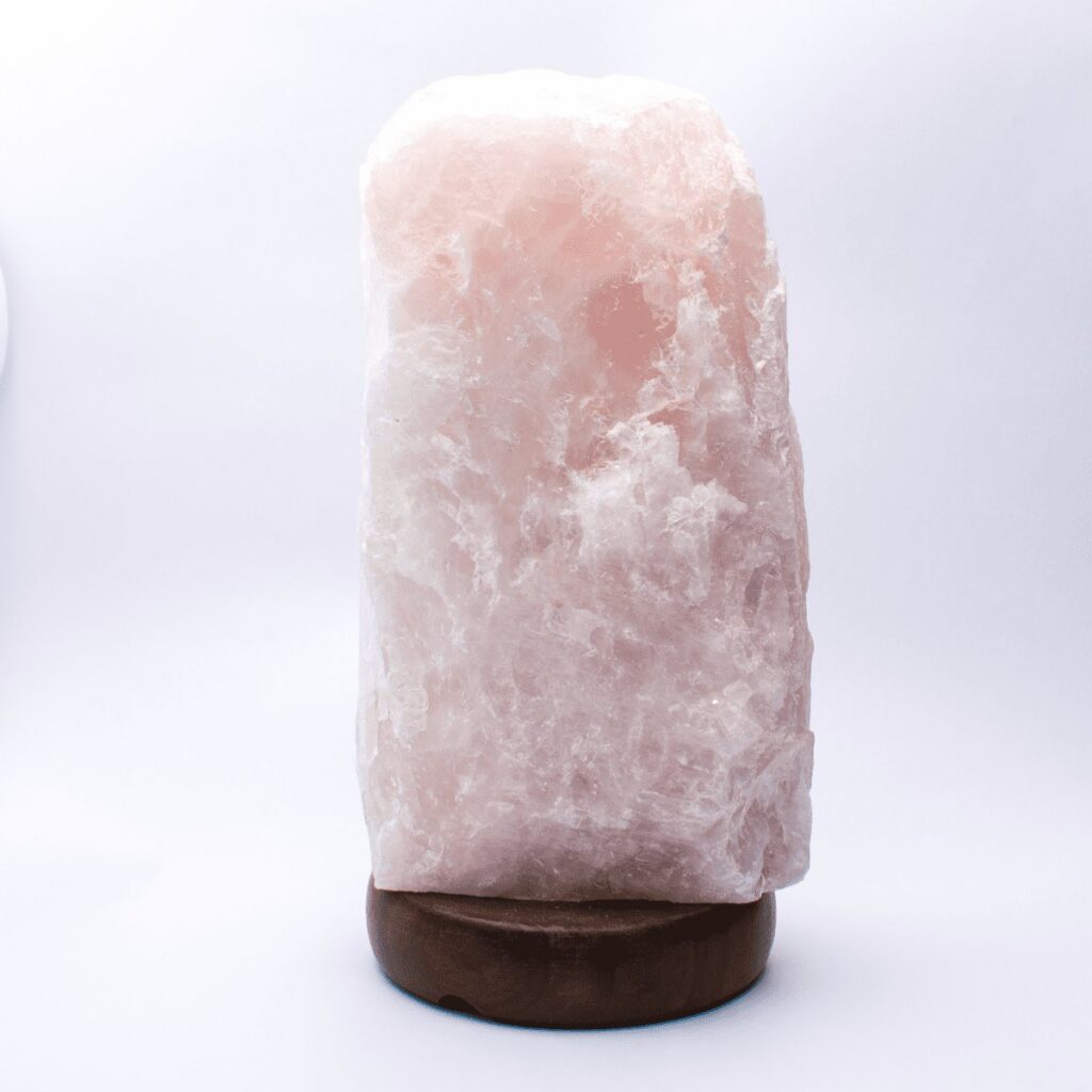 Růženín - surový kámen - lampa