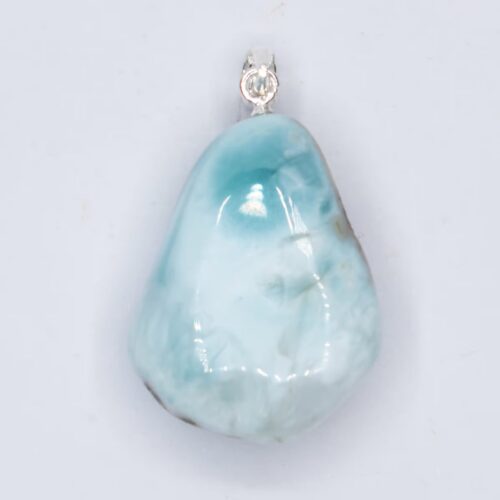 Larimar - tromlovaný kámen - stříbrný přívěsek LR64