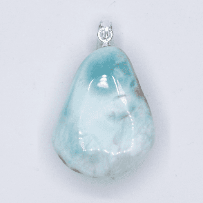 Larimar - tromlovaný kámen - stříbrný přívěsek LR64