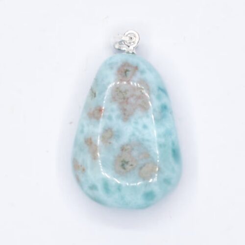 Larimar - tromlovaný kámen - stříbrný přívěsek LR65