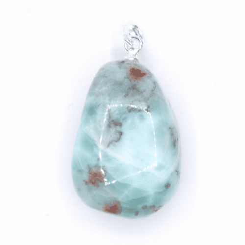 Larimar - tromlovaný kámen - stříbrný přívěsek LR67