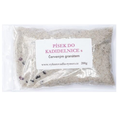Písek do kadidelnice s červeným granátem