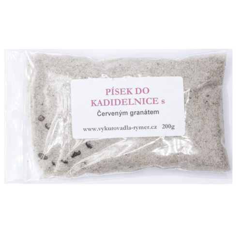 Písek do kadidelnice s červeným granátem