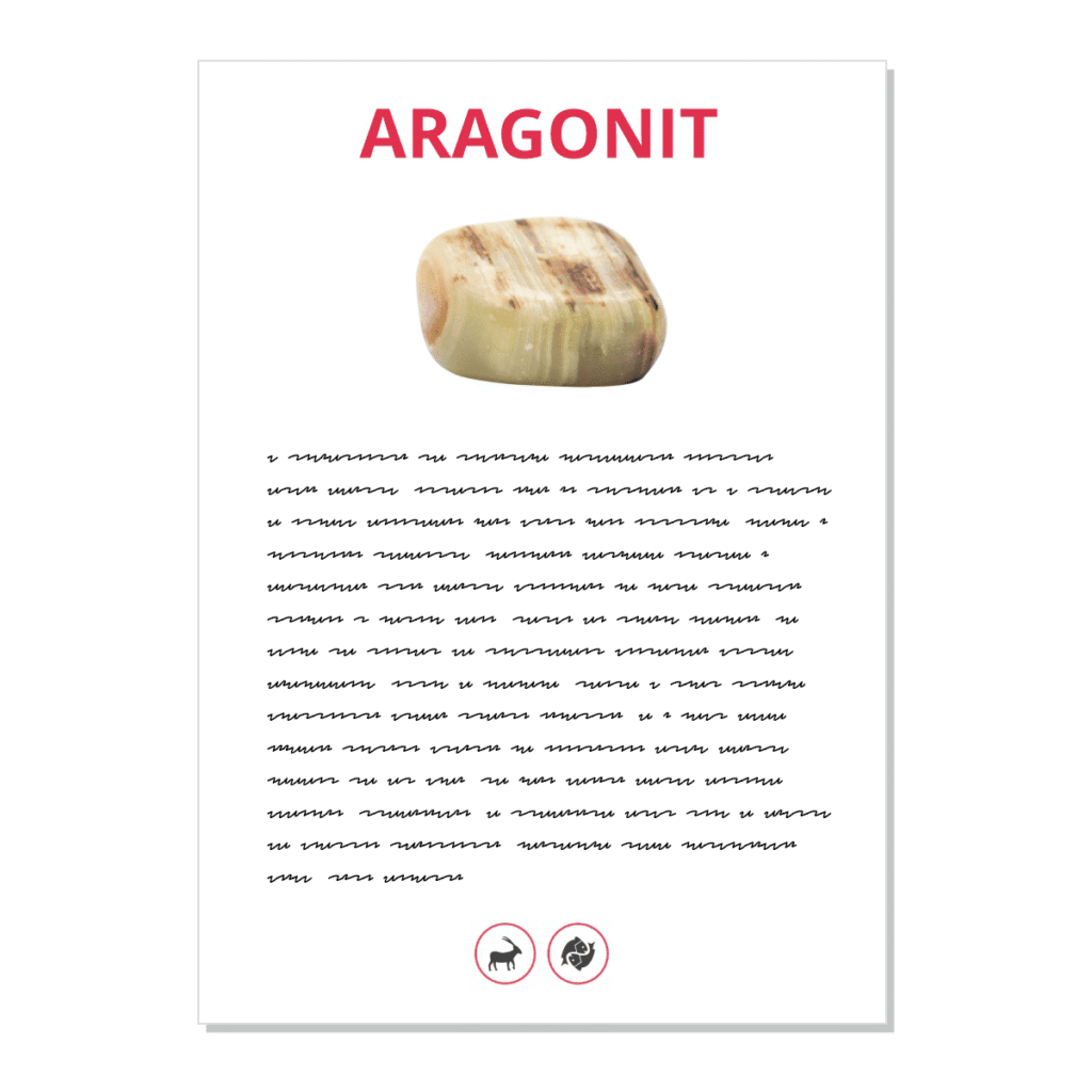 Aragonit - kartička