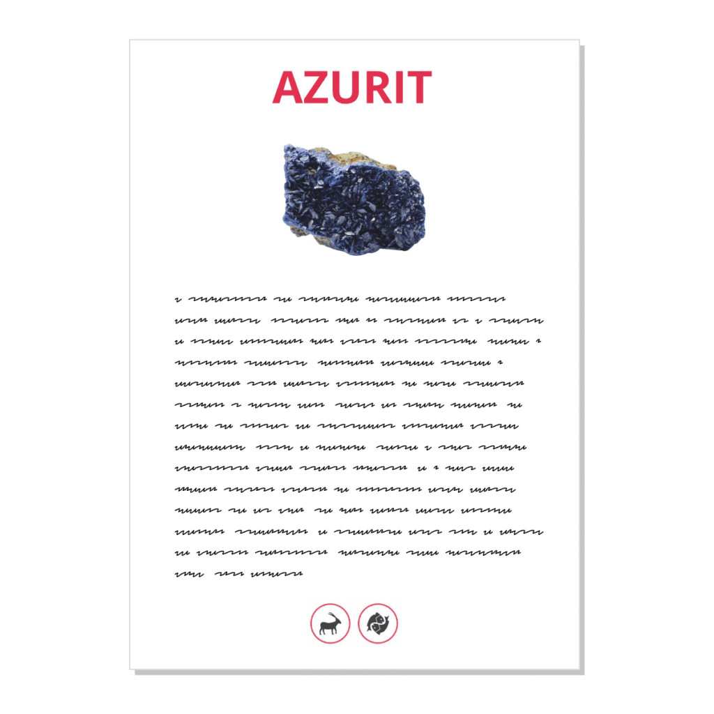 Azurit - kartička