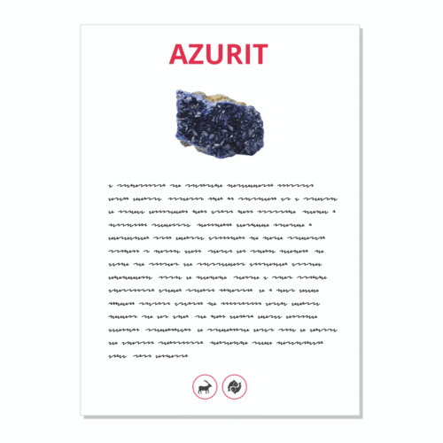 Azurit - kartička