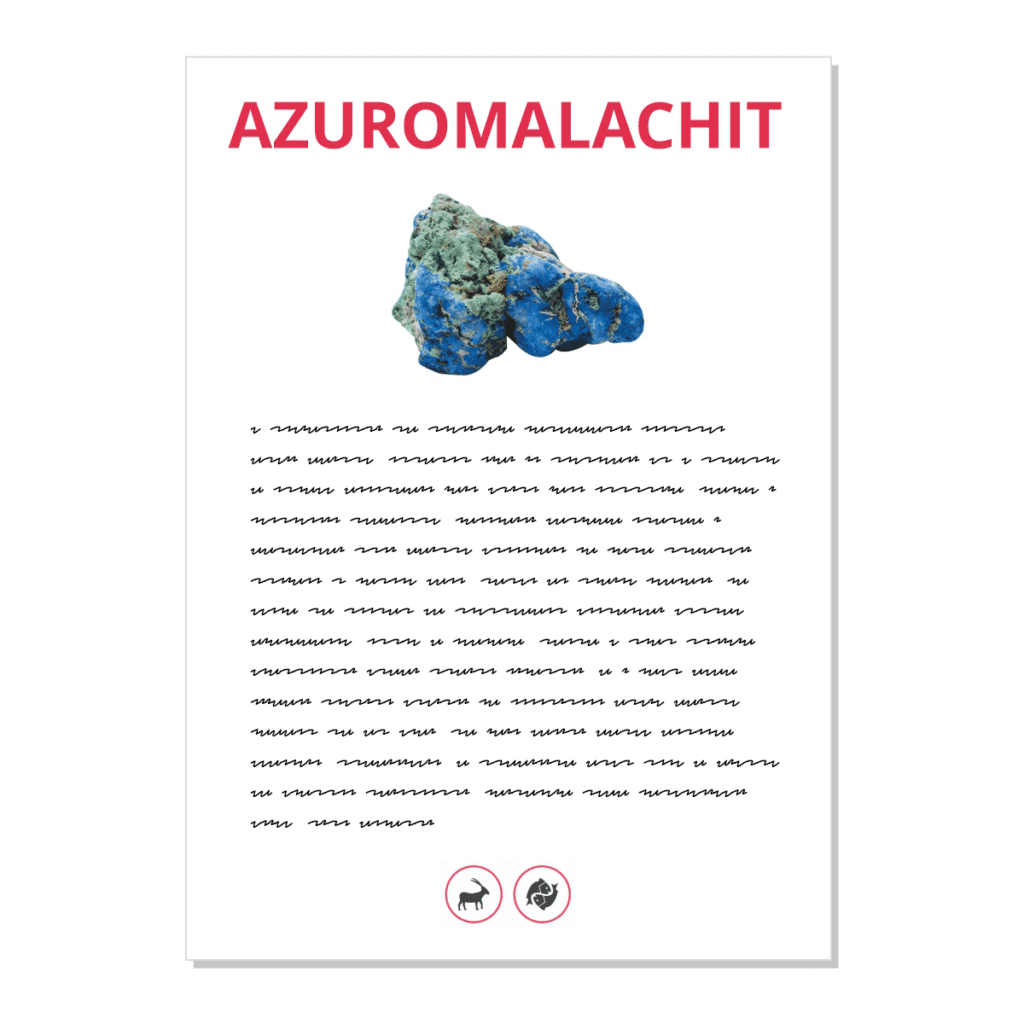 Azuromalachit - kartička