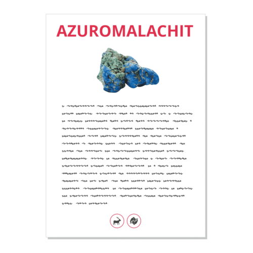 Azuromalachit - kartička