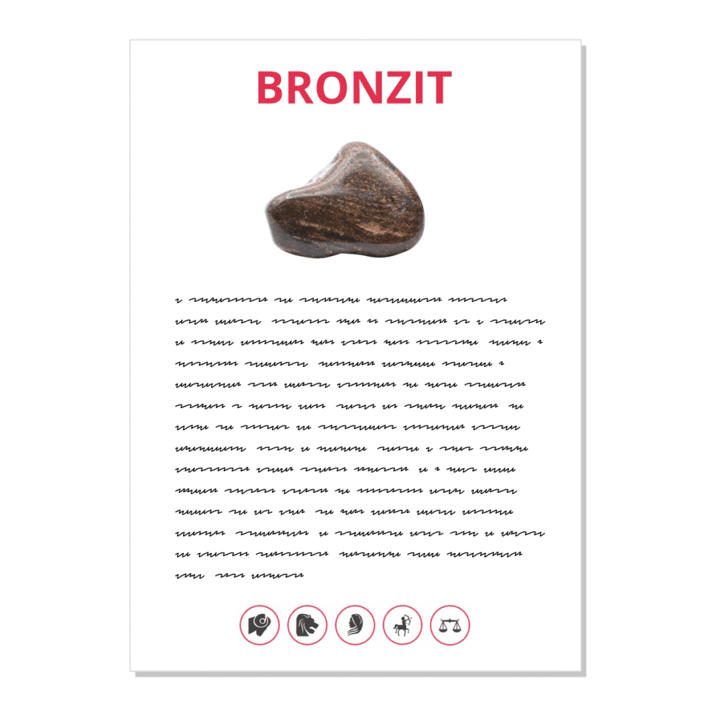 Bronzit - kartička