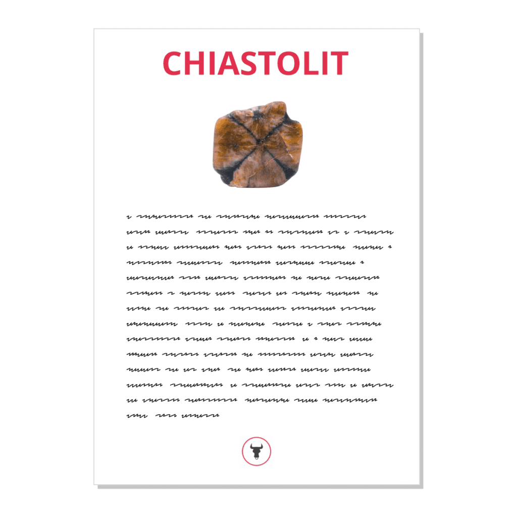 Chiastolit - kartička