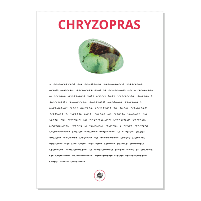 Chryzopras - kartička