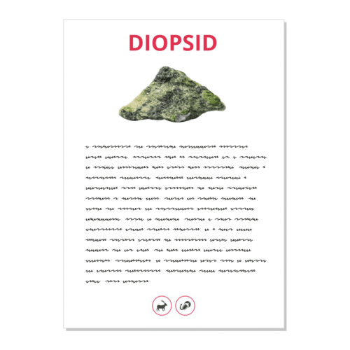 Diopsid - kartička