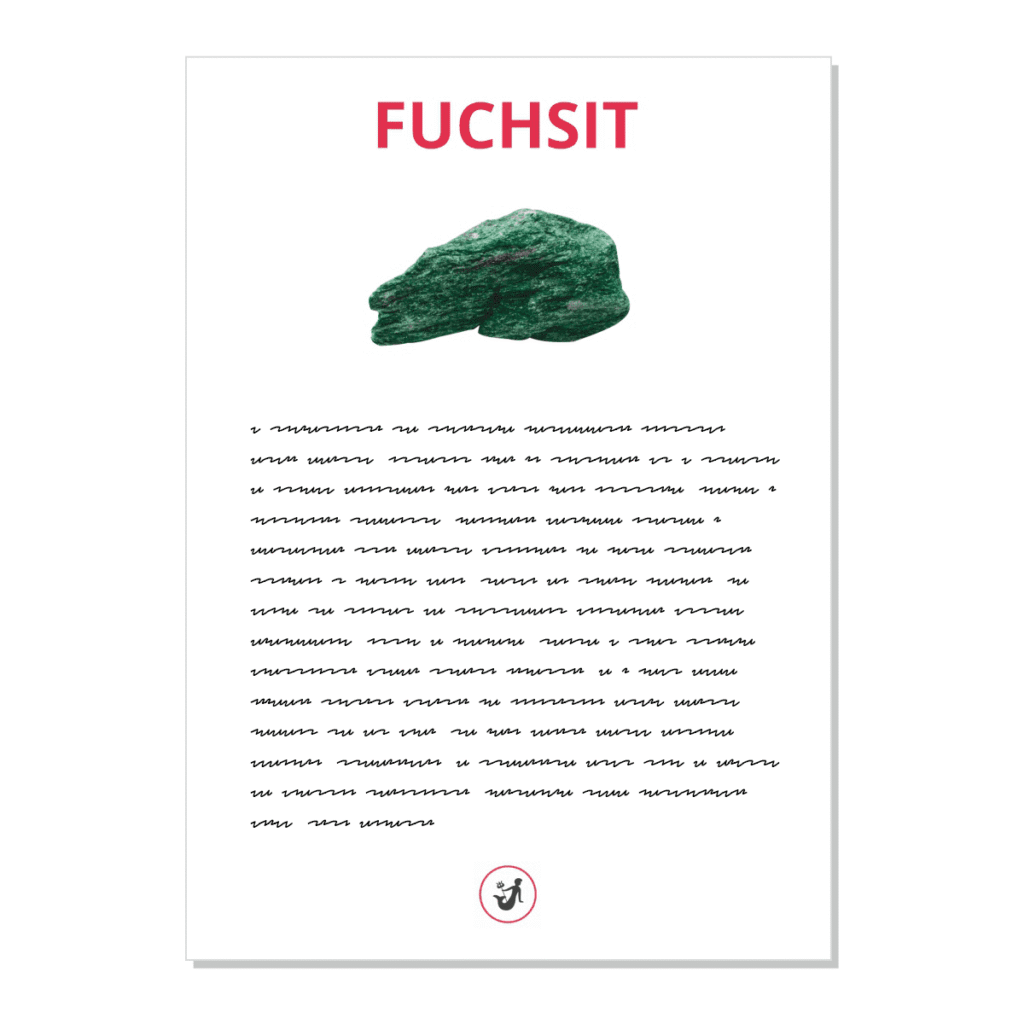 Fuchsit - kartička