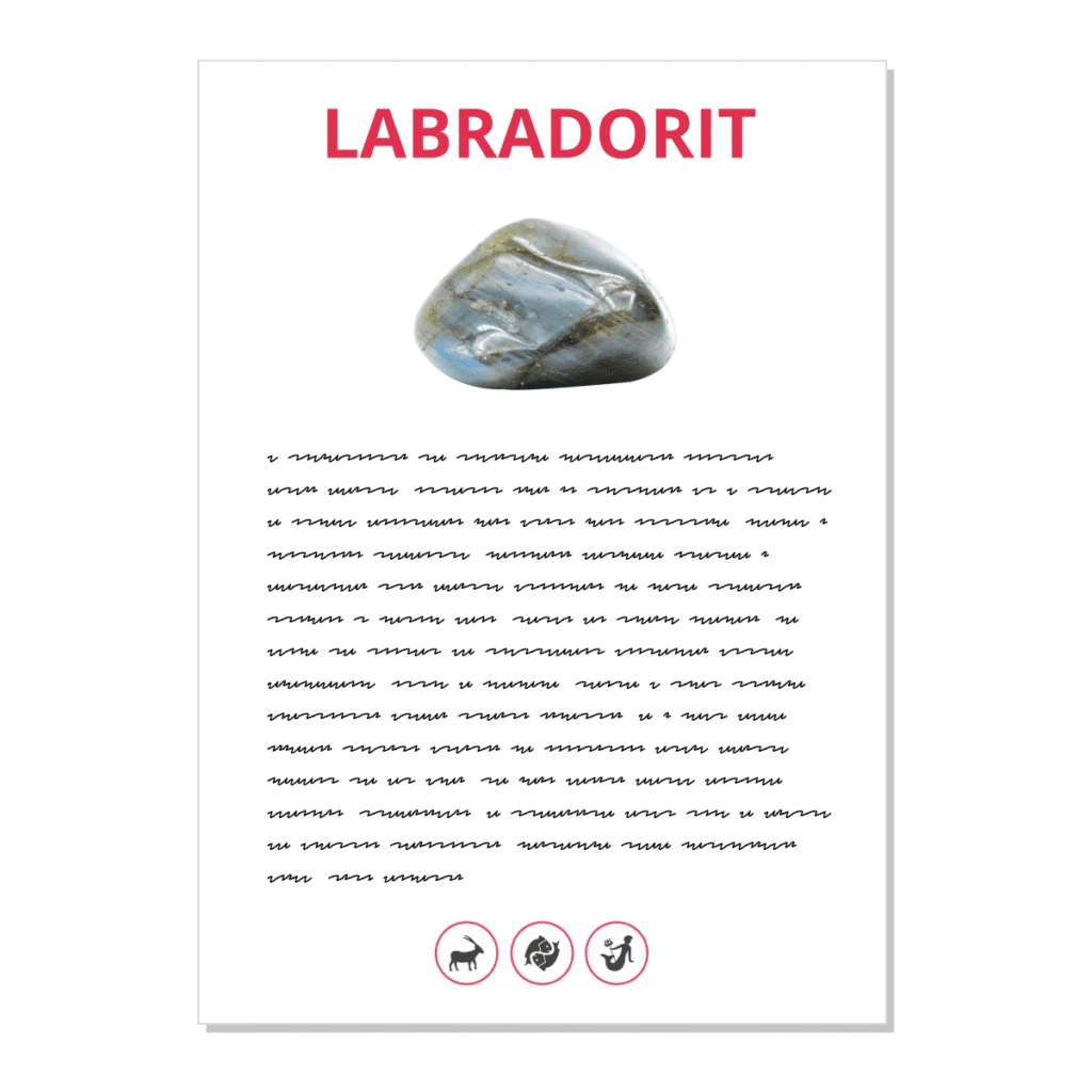 Labradorit - kartička