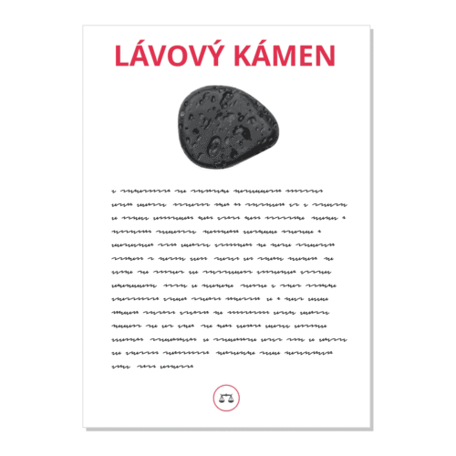 Lávový kámen - kartička