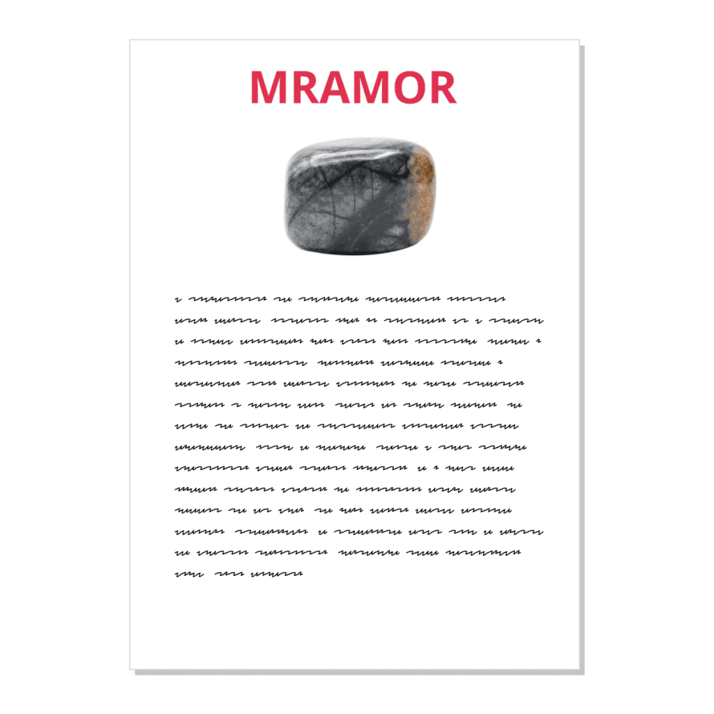 Mramor - kartička