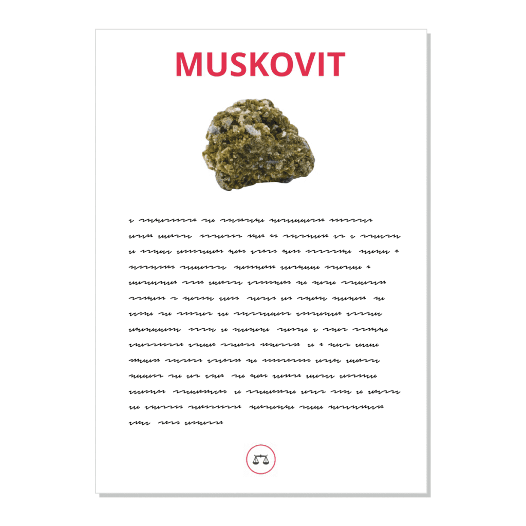 Muskovit - kartička
