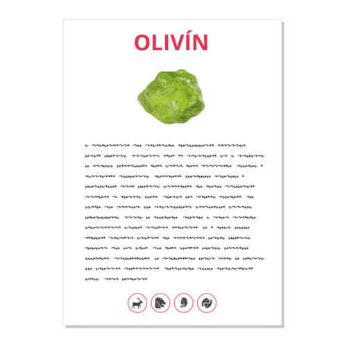Olivín - kartička