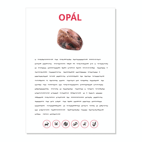Opál - kartička