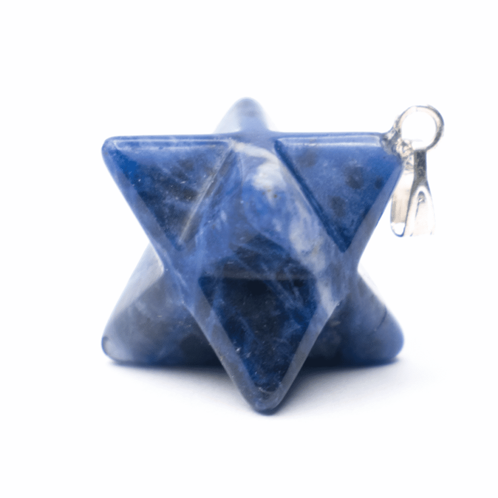 Sodalit – Merkaba – tromlovaný kámen – přívěsek