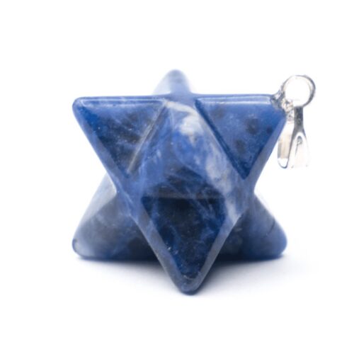 Sodalit – Merkaba – tromlovaný kámen – přívěsek