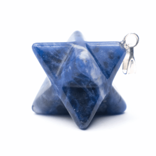 Sodalit – Merkaba – tromlovaný kámen – přívěsek